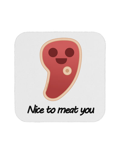 Steak - Nice to Meat You Coaster-Coasters-TooLoud-White-Davson Sales