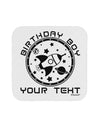 Personalized Birthday Boy Space with Customizable Name Coaster-Coasters-TooLoud-White-Davson Sales