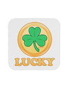 Shamrock Button - Lucky Coaster by TooLoud-Coasters-TooLoud-White-Davson Sales