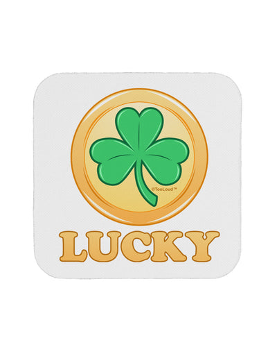 Shamrock Button - Lucky Coaster by TooLoud-Coasters-TooLoud-White-Davson Sales