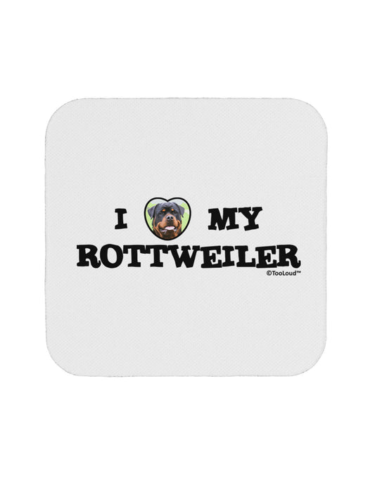 I Heart My Rottweiler Coaster by TooLoud-Coasters-TooLoud-White-Davson Sales