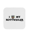 I Heart My Rottweiler Coaster by TooLoud-Coasters-TooLoud-White-Davson Sales