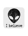 Extraterrestrial - I Believe Distressed Coaster by TooLoud-Coasters-TooLoud-White-Davson Sales