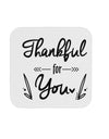 TooLoud Thankful for you Coaster-Coasters-TooLoud-1 Piece-Davson Sales