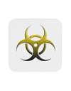 Biohazard Symbol Yellow Stone Apocalypse Coaster-Coasters-TooLoud-White-Davson Sales