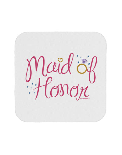 Maid of Honor - Diamond Ring Design - Color Coaster-Coasters-TooLoud-White-Davson Sales