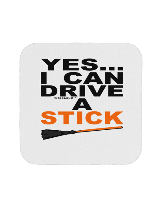 Drive Stick Orange Coaster-Coasters-TooLoud-White-Davson Sales