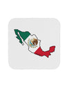 Mexico Outline - Mexican Flag Coaster by TooLoud-Coasters-TooLoud-White-Davson Sales