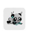 Cute Panda With Ear Buds Coaster-Coasters-TooLoud-1-Davson Sales