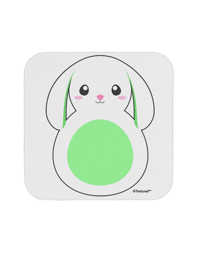 Cute Bunny with Floppy Ears - Green Coaster by TooLoud-Coasters-TooLoud-White-Davson Sales