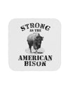 Strong Bison Text Coaster-Coasters-TooLoud-1-Davson Sales