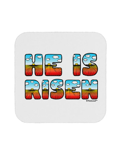 He Is Risen - Easter - Sunrise Letters Coaster by TooLoud-Coasters-TooLoud-White-Davson Sales