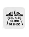 TooLoud Grill Master The Man The Myth The Legend Coaster-Coasters-TooLoud-1 Piece-Davson Sales