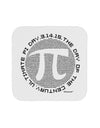 Ultimate Pi Day - Retro Computer Style Pi Circle Coaster by TooLoud-Coasters-TooLoud-White-Davson Sales