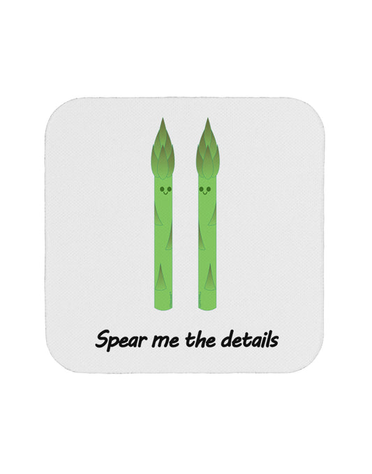 Asparagus - Spear Me the Details Coaster-Coasters-TooLoud-White-Davson Sales