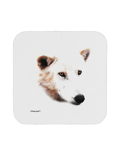 White Wolf Head Cutout Coaster-Coasters-TooLoud-1-Davson Sales