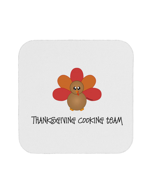 Thanksgiving Cooking Team - Turkey Coaster by TooLoud-Coasters-TooLoud-White-Davson Sales