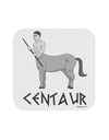 Greek Mythology Centaur Design - Grayscale - Text Coaster by TooLoud-Coasters-TooLoud-White-Davson Sales