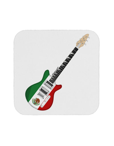 Mexican Flag Guitar Design Coaster by TooLoud-Coasters-TooLoud-White-Davson Sales