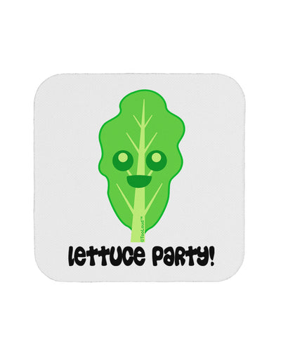 Cute Lettuce - Lettuce Party Coaster by TooLoud-Coasters-TooLoud-White-Davson Sales