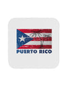 Distressed Puerto Rico Flag Coaster-Coasters-TooLoud-1-Davson Sales