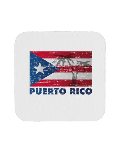 Distressed Puerto Rico Flag Coaster-Coasters-TooLoud-1-Davson Sales