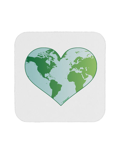 World Globe Heart Coaster-Coasters-TooLoud-White-Davson Sales