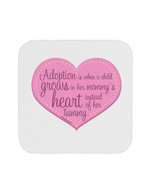 Adoption is When - Mom and Daughter Quote Coaster by TooLoud-Coasters-TooLoud-White-Davson Sales