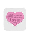 Adoption is When - Mom and Daughter Quote Coaster by TooLoud-Coasters-TooLoud-White-Davson Sales