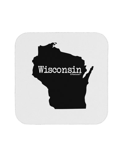 Wisconsin - United States Shape Coaster-Coasters-TooLoud-White-Davson Sales