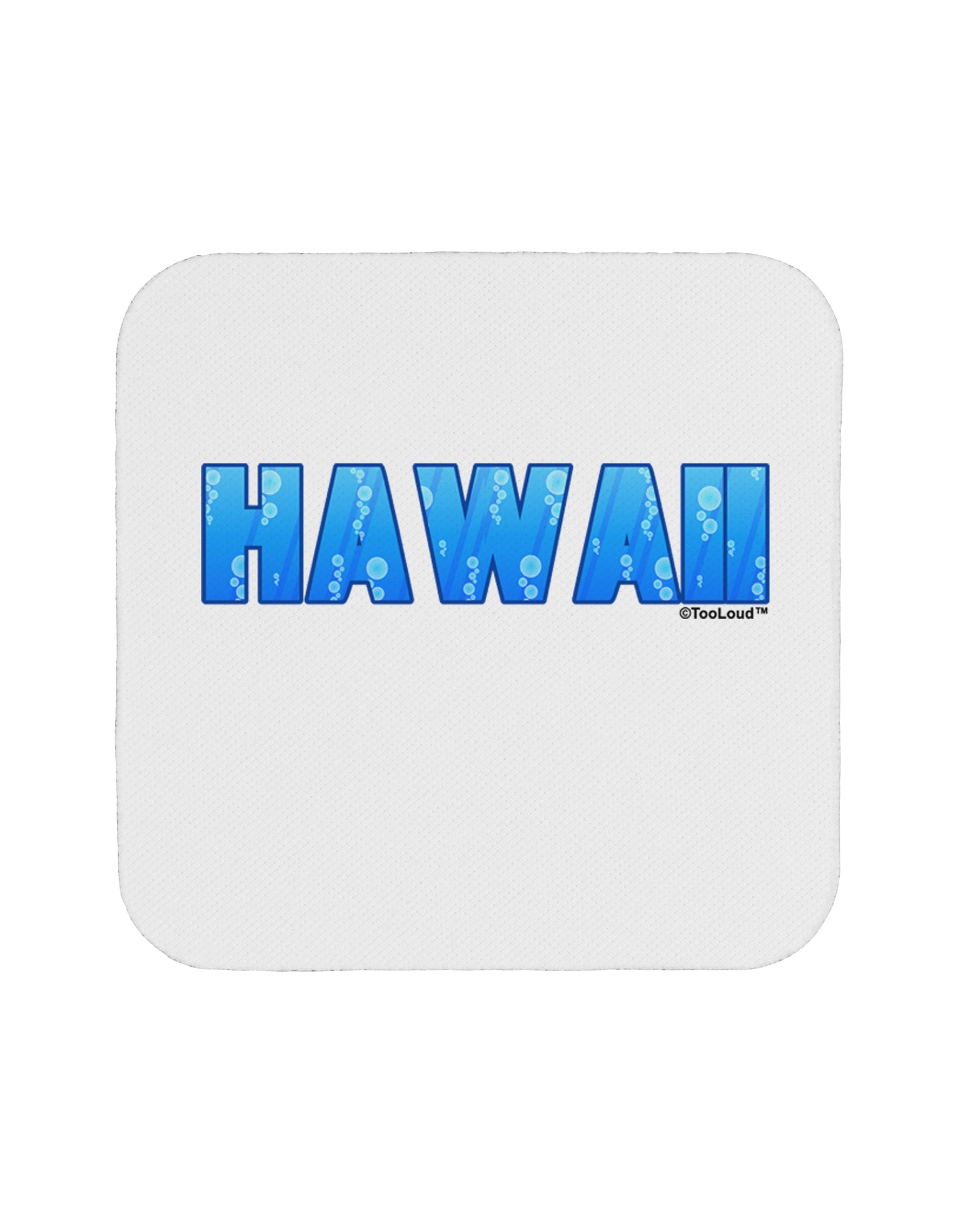 Hawaii Ocean Bubbles Coaster by TooLoud-Coasters-TooLoud-White-Davson Sales