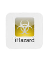 iHazard Logo - Zombie Apocalypse Coaster-Coasters-TooLoud-White-Davson Sales