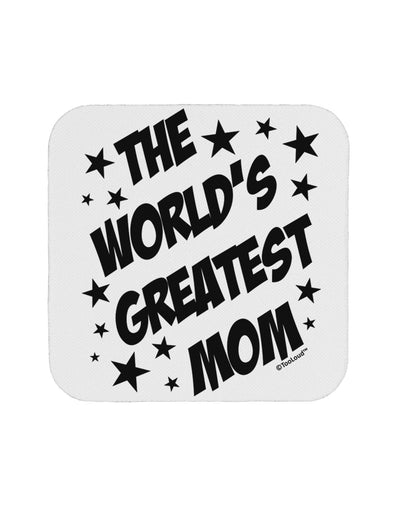 The World's Greatest Mom - Superhero Style Coaster by TooLoud-Coasters-TooLoud-White-Davson Sales