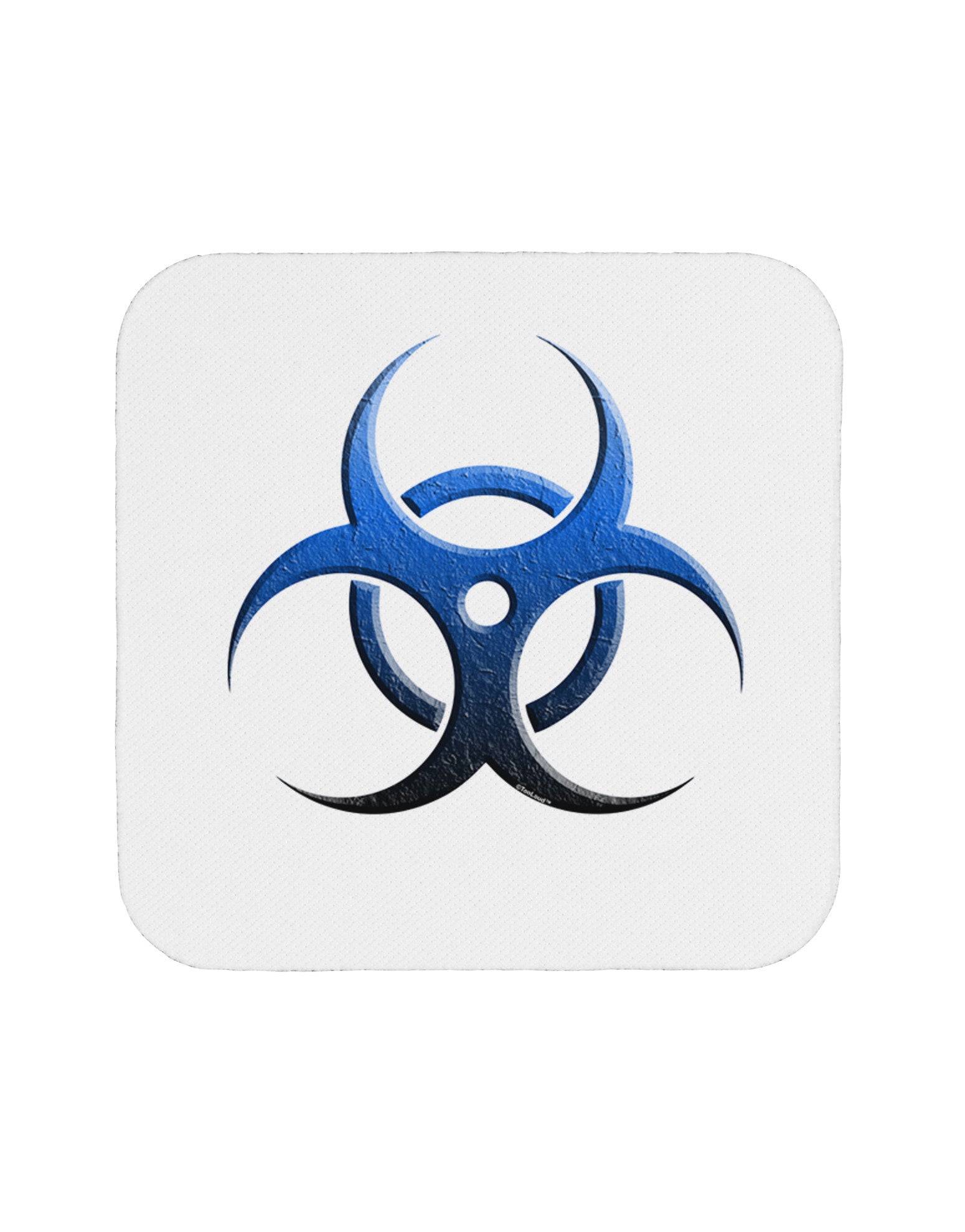 Biohazard Symbol Blue Stone - Apocalypse Coaster-Coasters-TooLoud-White-Davson Sales
