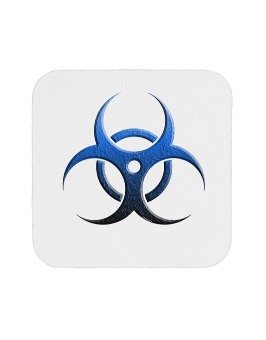 Biohazard Symbol Blue Stone - Apocalypse Coaster-Coasters-TooLoud-White-Davson Sales