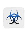 Biohazard Symbol Blue Stone - Apocalypse Coaster-Coasters-TooLoud-White-Davson Sales