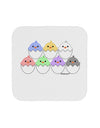 Cute Hatching Chicks Group Coaster by TooLoud-Coasters-TooLoud-White-Davson Sales