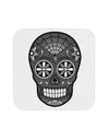 Version 9 Black and White Day of the Dead Calavera Coaster-Coasters-TooLoud-White-Davson Sales