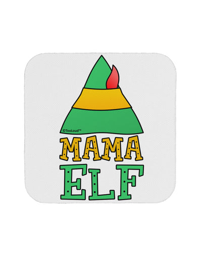 Matching Christmas Design - Elf Family - Mama Elf Coaster by TooLoud-Coasters-TooLoud-White-Davson Sales