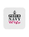 Proud Navy Wife Coaster-Coasters-TooLoud-1-Davson Sales