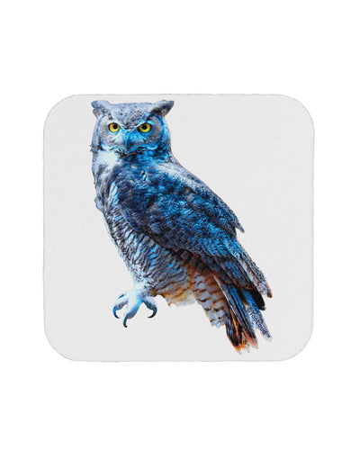 Colorful Great Horned Owl Coaster-Coasters-TooLoud-1-Davson Sales