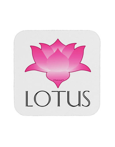 Lotus Flower Design Gradient - Text Coaster by TooLoud-Coasters-TooLoud-White-Davson Sales