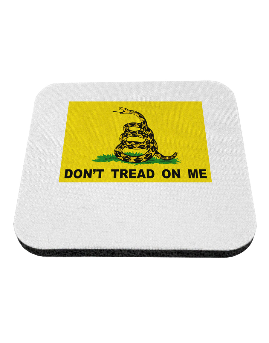 Classic Gadsden Flag Don't Tread On Me Coaster-Coasters-TooLoud-White-Davson Sales