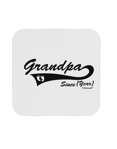 TooLoud Custom Grandpa Since YOUR YEAR Coaster-Coasters-TooLoud-1 Piece-Davson Sales