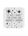 O Holy Night Shining Christmas Stars Coaster-Coasters-TooLoud-White-Davson Sales