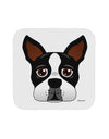 Cute Boston Terrier Dog Face Coaster-Coasters-TooLoud-White-Davson Sales