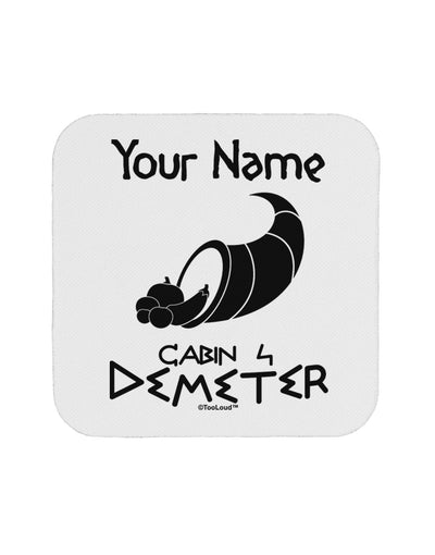 Personalized Cabin 4 Demeter Coaster-Coasters-TooLoud-White-Davson Sales