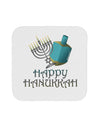 Blue & Silver Happy Hanukkah Coaster-Coasters-TooLoud-12-Davson Sales