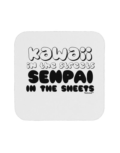 Kawaii in the Streets Senpai in the Sheets Coaster by TooLoud-Coasters-TooLoud-White-Davson Sales