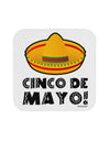 Sombrero Design - Cinco de Mayo Coaster by TooLoud-Coasters-TooLoud-White-Davson Sales